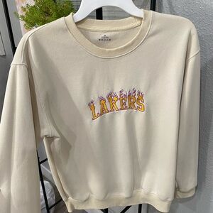 Cream Lakers Sweatshirt